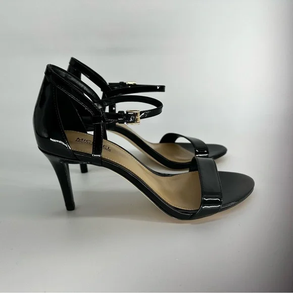 Michael Kors Black Patent Leather Ankle-Strap Heels - Picture 8 of 12